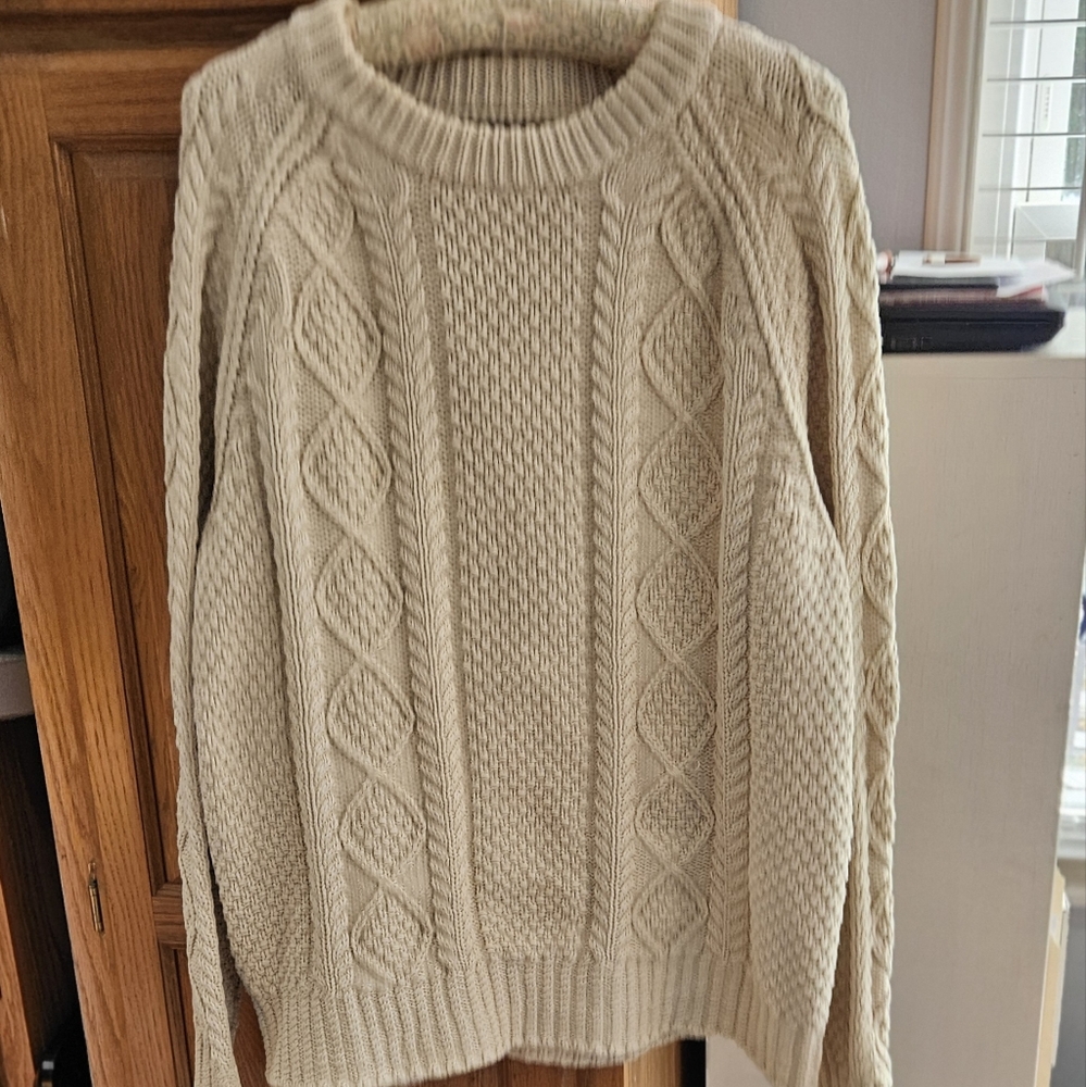 LL Bean Fisherman's Knit Sweater
